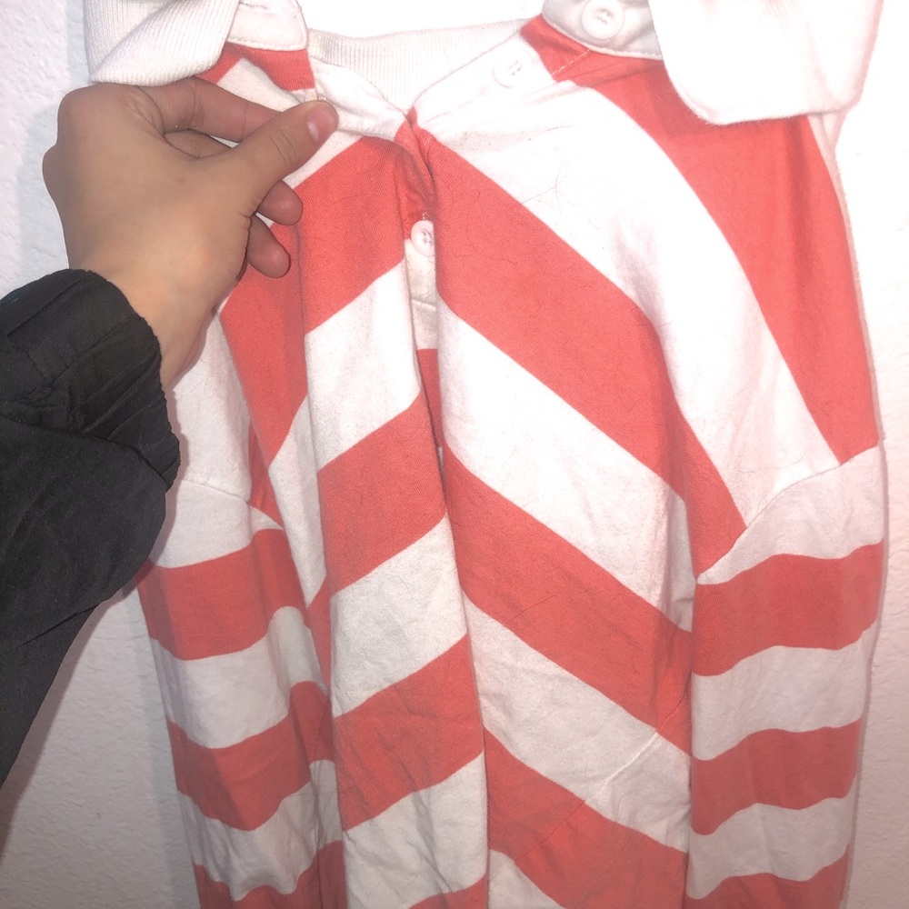Striped crop top hoodie